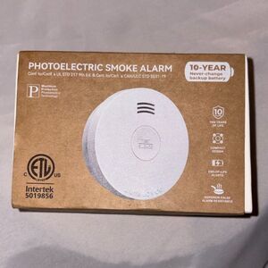 Intertek 5019856 Photoelectric Smoke Alarm 3 Pack Battery Operated